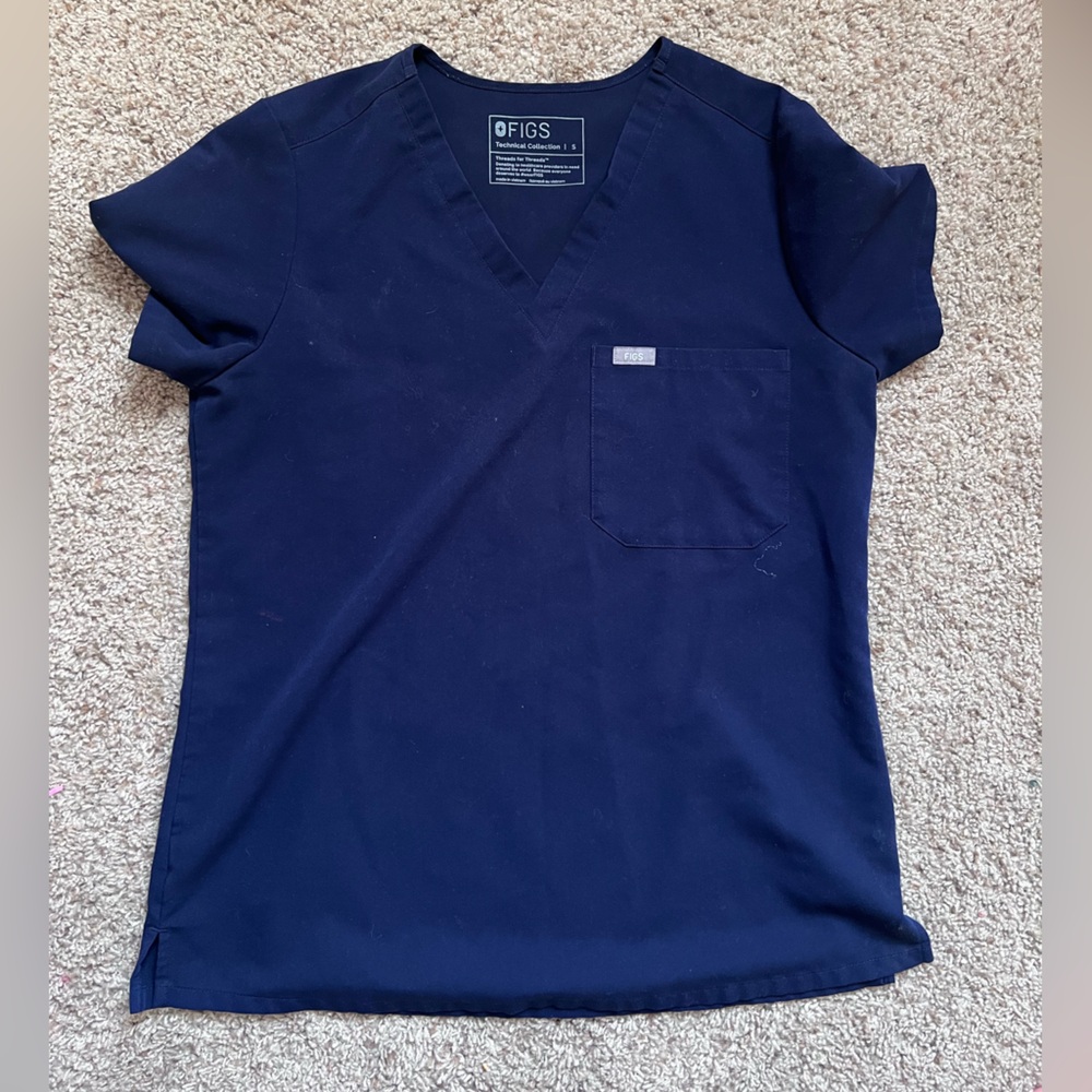 Figs Navy Core Women’s Scrub Top